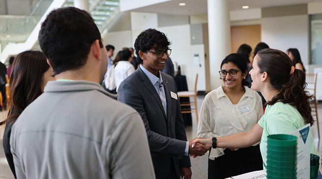 MSA Students meeting companies at the event